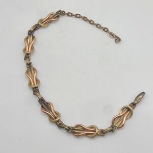 Vintage Gold Filled Love Knot Bracelet Size 6.5‎